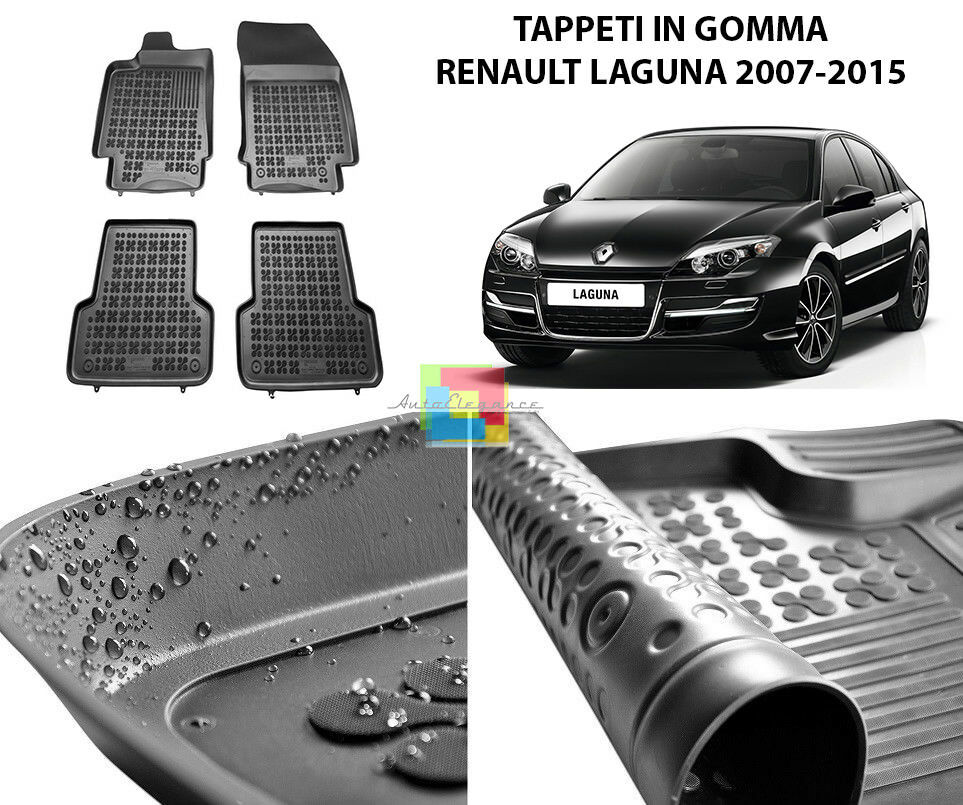 RENAULT LAGUNA 2007-2015 RUBBER CAR MATS - TOP QUALITY MATS -1-