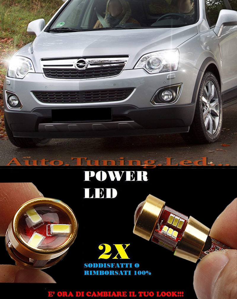 LUCI POSIZIONE OPEL ANTARA CANBUS T10 BIANCO 27 LED SUPER QUALITA