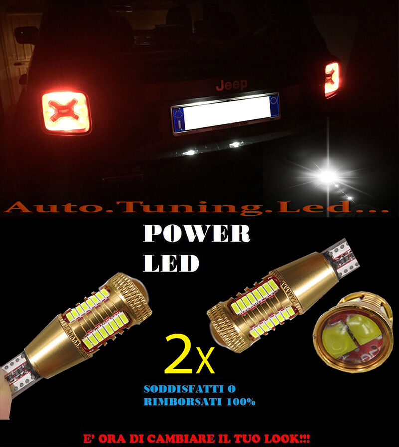 JEEP RENEGADE LAMPADA RETROMARCIA LED T15 W16W SUPER QUALITA NO ERROR
