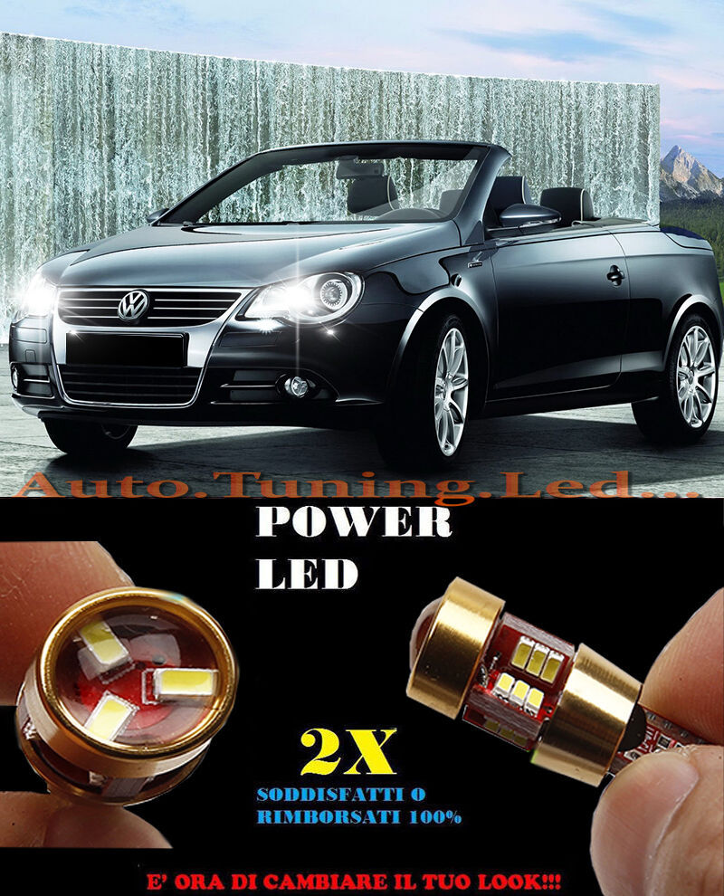 LUCI POSIZIONE VW EOS CANBUS T10 BIANCO 27 LED SUPER QUALITA