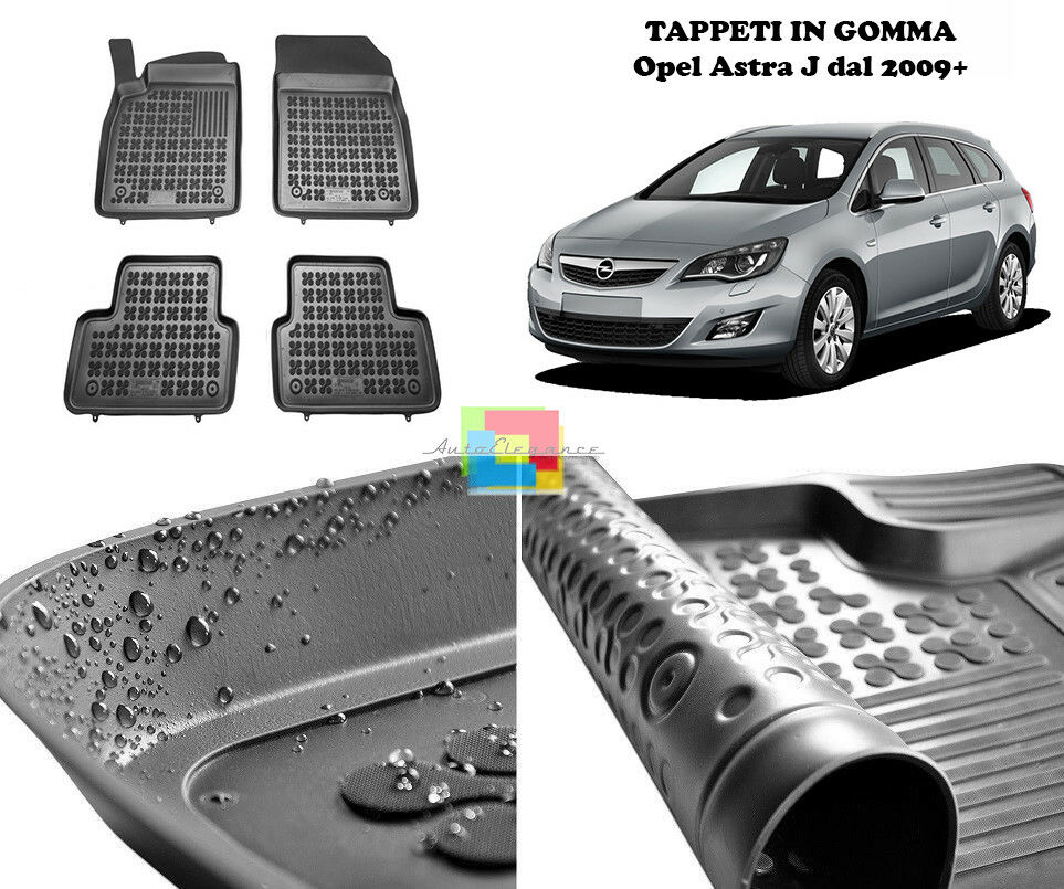 Opel Astra J dal 2009+ TAPPETINI AUTO IN GOMMA - TAPPETI TOP QUALITA -1-
