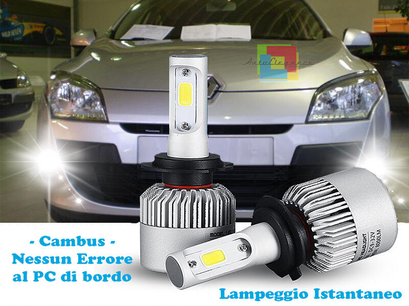 LAMPADE FENDINEBBIA A LED CREE RENAULT MEGANE III 2008+ CAMBUS BIANCO GHIACCIO