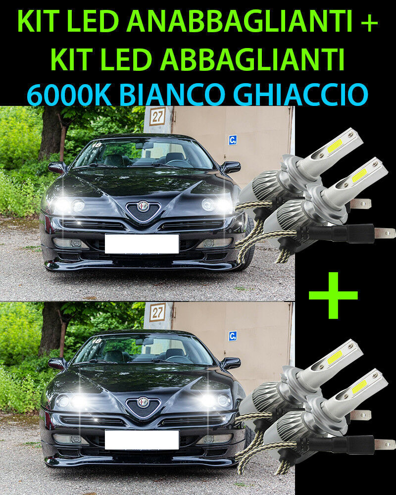 LED HIGH & LOW BEAM LAMP KIT FOR ALFA ROMEO GTV 1995-2005