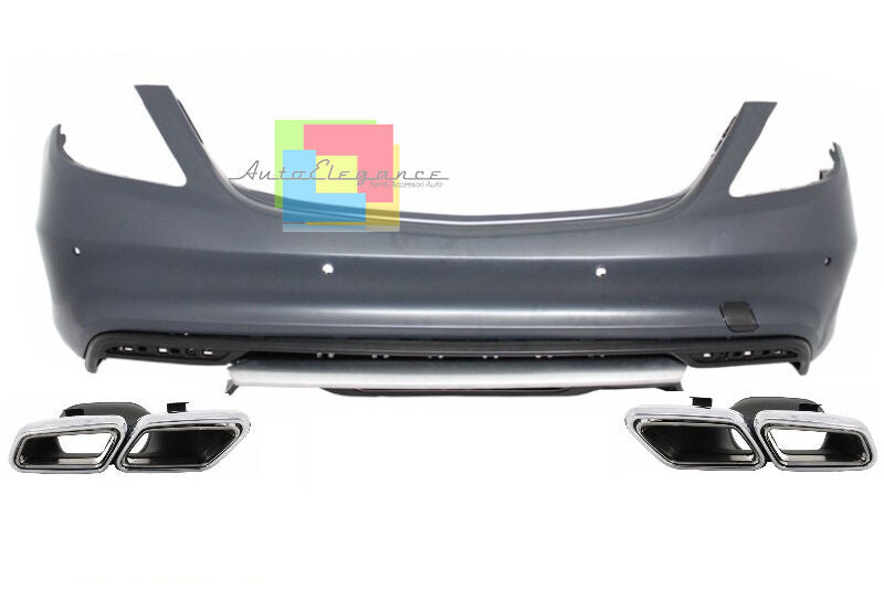 MERCEDES W222 2013 ONWARDS REAR BUMPER + TIPPER AMG S63 LOOK
