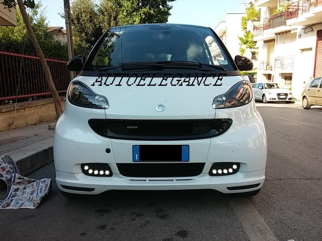 BLACK LENS HEADLIGHTS FOR SMART 451 COUPE CABRIO 2007+