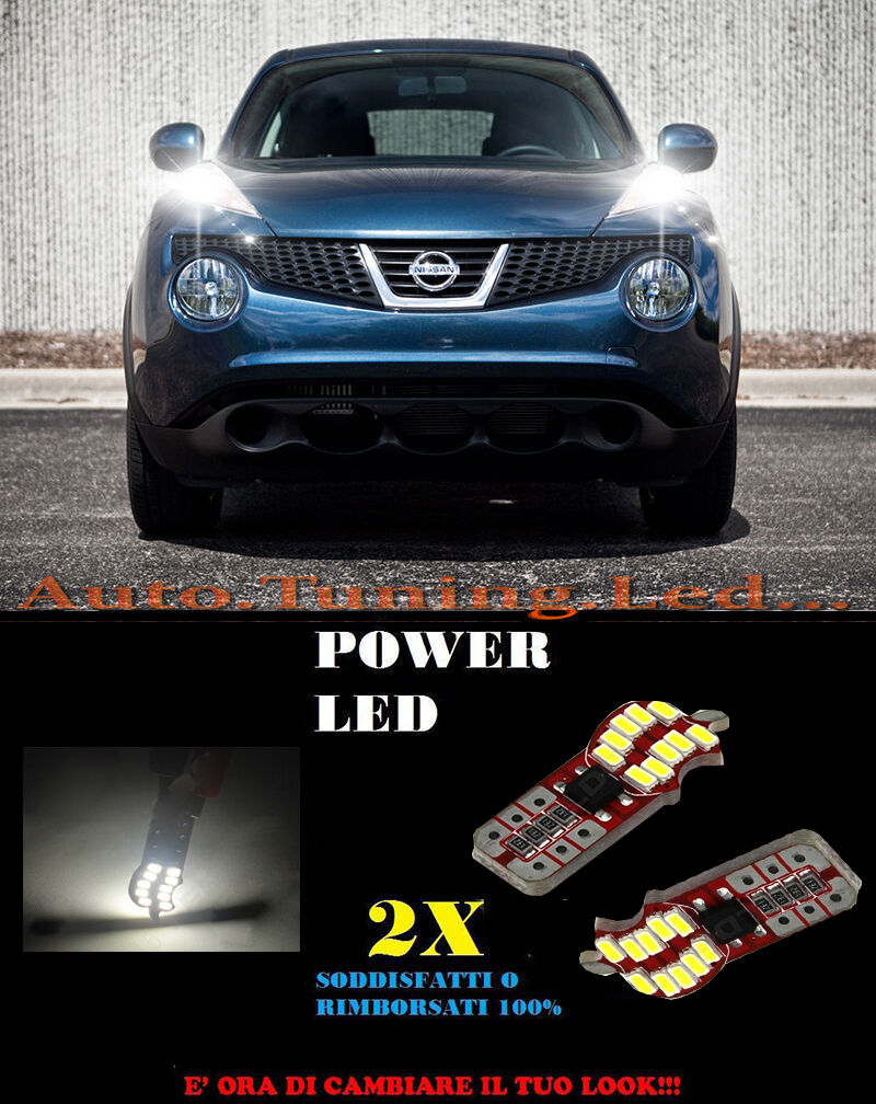 POSITION LIGHTS NISSAN JUKE CANBUS T10 WHITE 20 LED SUPER QUALITY