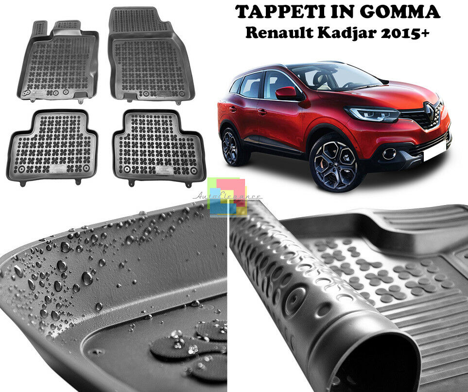 RENAULT KADJAR 2015 ONWARDS RUBBER CAR MATS - TOP QUALITY MATS -1-