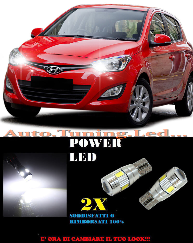 POSITION LIGHTS HYUNDAI I20 08-12 CANBUS T10 WHITE 6 LED SUPER QUALITY