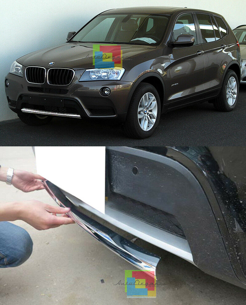 BMW X3 F25 2010-2014 MODANATURA ANTERIORE CROMATURA ADESIVA SOTTO PARAURTI INOX AUTOELEGANCERICAMBI
