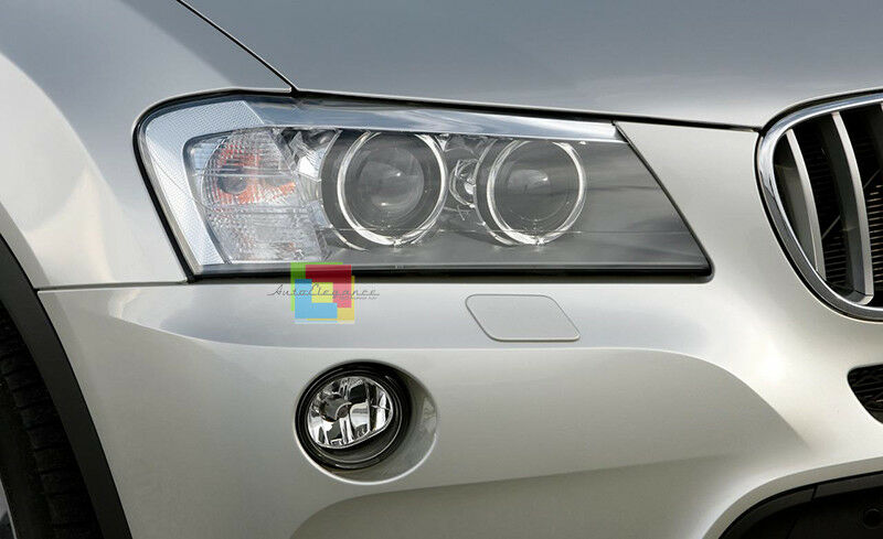 Coppia Lenti Fari Anteriori Per BMW X3 F25 2011-2014 – Trasparenti, Anti UV