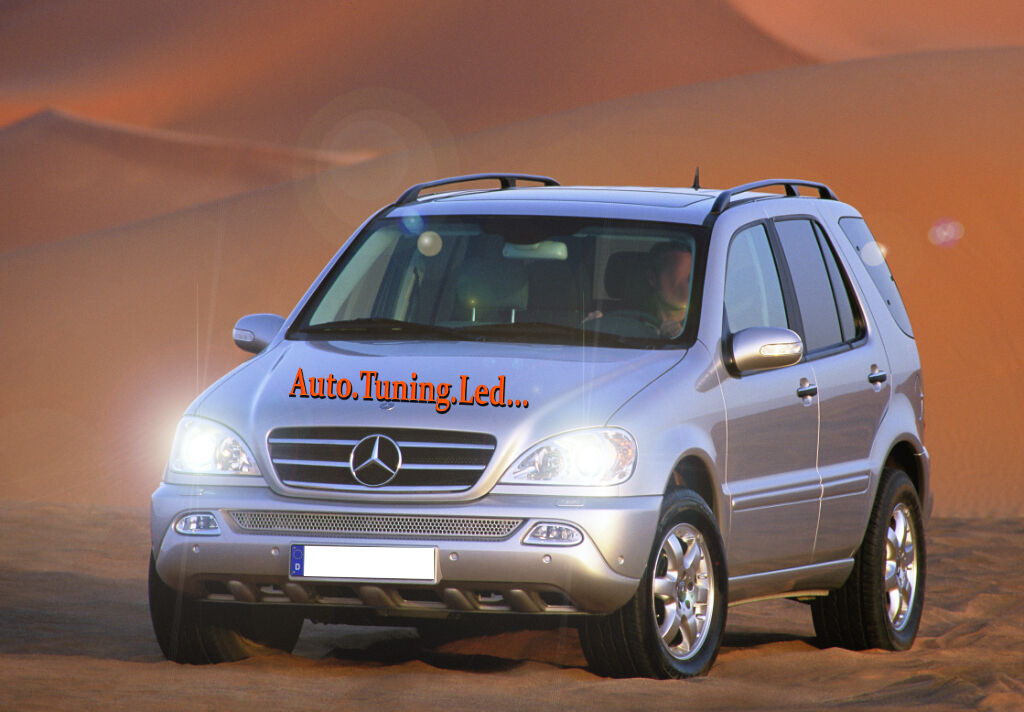 Mercedes W163 98-05 - COPPIA LAMPADE H7 BLUE XENON BIANCO ANABBAGLIANTE 55W 12V