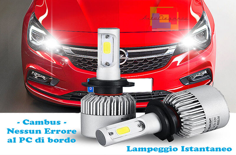 LAMPADE ABBAGLIANTI LED OPEL ASTRA K 2015+ LAMPEGGIO ISTANTANEO 6000K