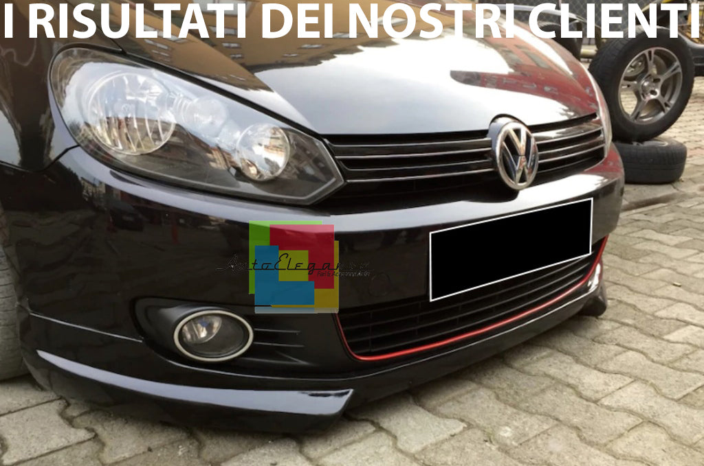 VW GOLF 6 VI 08-12 SPOILER UNDER FRONT BUMPER TUNING TUNING LOOK R ABS
