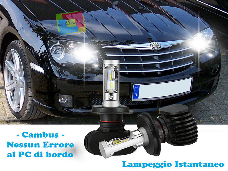 LAMPADE ABBAGLIANTI LAMPEGGIO ISTANTANEO A LED CHRYSLER CROSSFIRE CREE