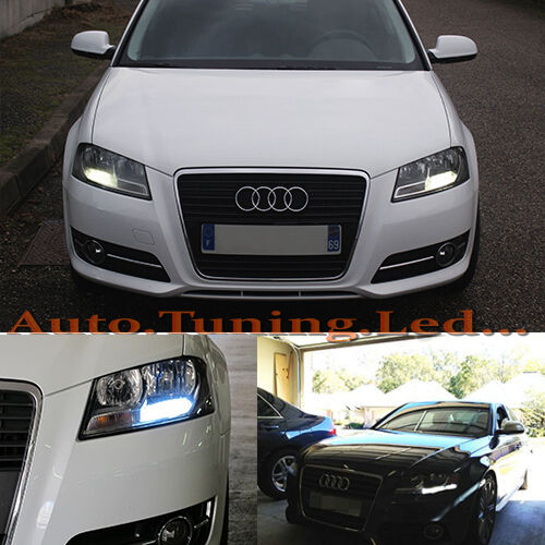 2x LAMPADE POSIZIONE DIURNE PSX24W LED CREE DRL 6000K AUDI A3 S3 2008-2012 LIFT AUTOELEGANCERICAMBI