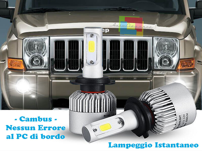 LED FOG LIGHTS JEEP COMMANDER 05-10 CAMBUS ICE WHITE CREE
