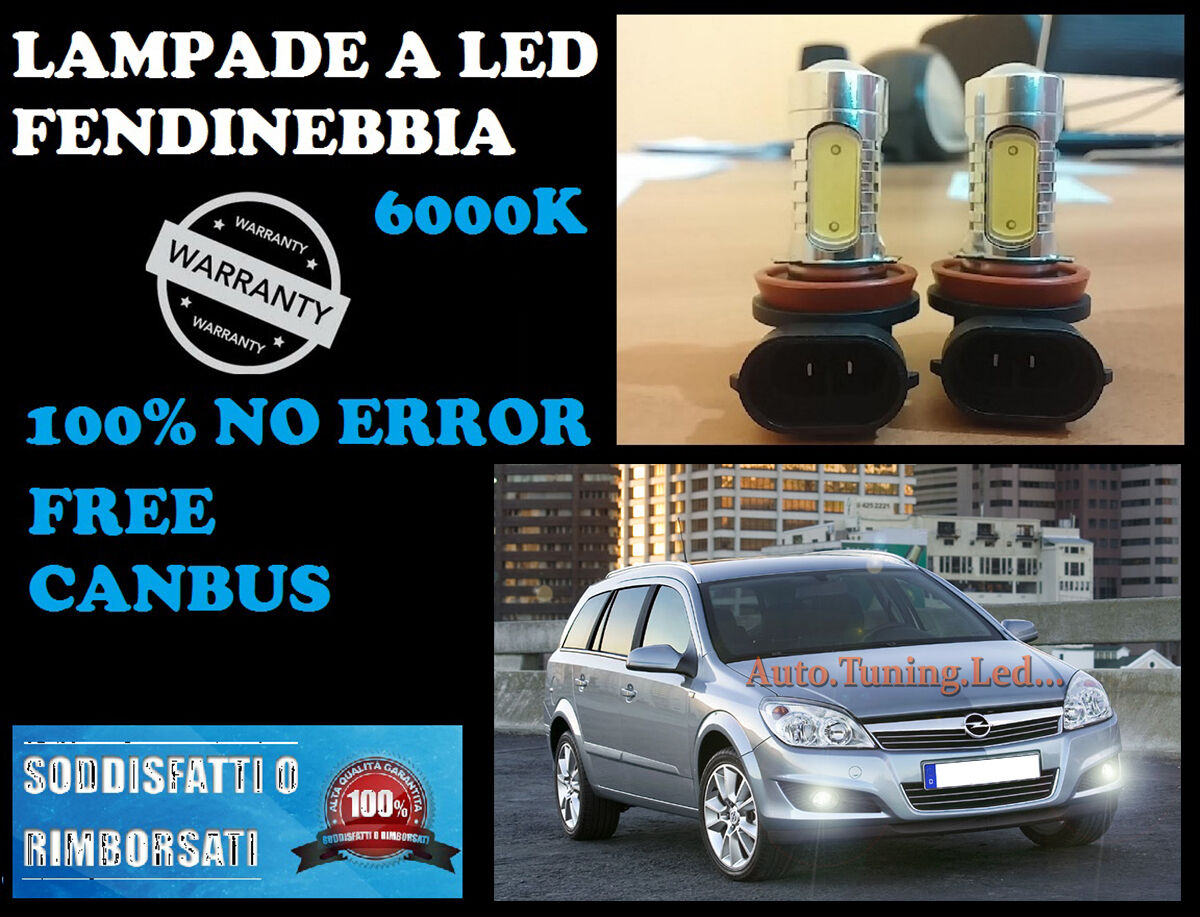 FOG LIGHTS H3 LED CREE RESISTANCE CANBUS 6000K ASTRA H KOMBI STATION05+