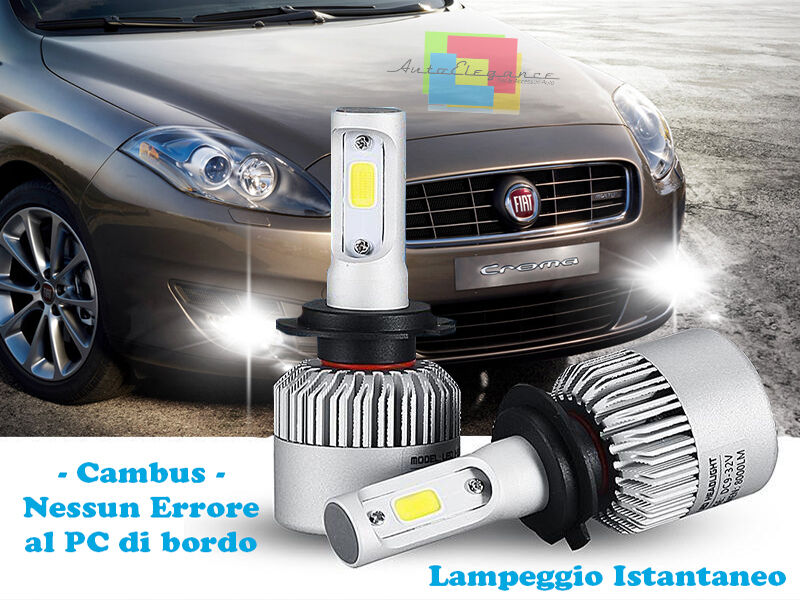 LAMPADE FENDINEBBIA A LED CREE FIAT CROMA 2005-2010 CAMBUS BIANCO GHIACCIO
