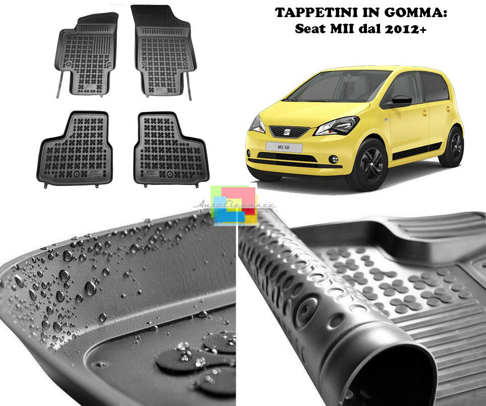 Seat MII 2012+ TAPPETINI AUTO IN GOMMA - TAPPETI TOP QUALITA -1