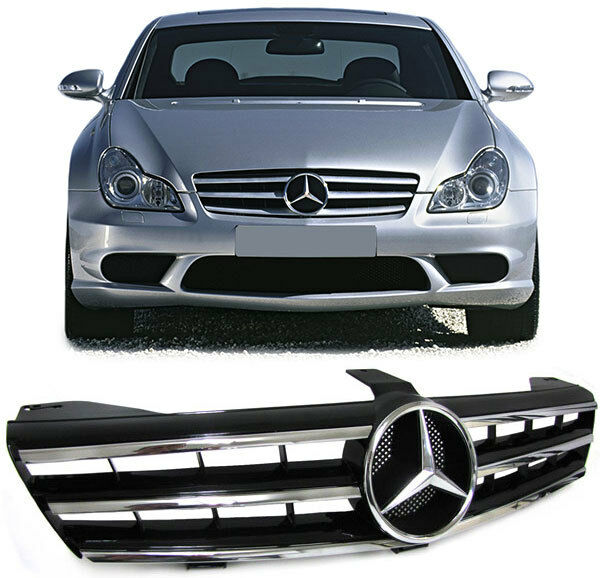 MERCEDES CLS C219 2004 FRONT GRILLE CHROME DESIGN CL
