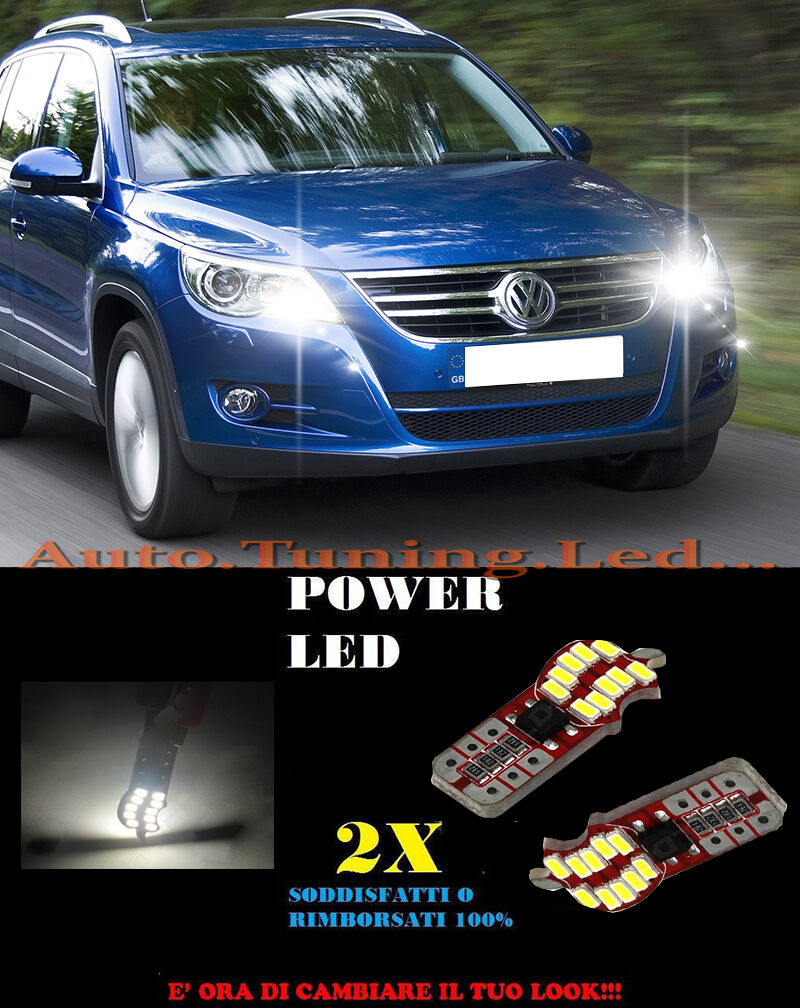POSITION LIGHTS VW TIGUAN 5N 2008+ CANBUS T10 WHITE 20 LED SUPER QUALITY