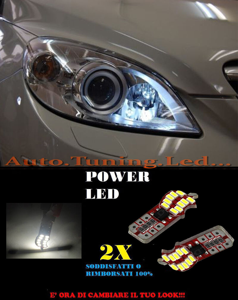 LUCI POSIZIONE MERCEDES CLASSE B W245 CANBUS T10 BIANCO 20 LED SUPER QUALITA