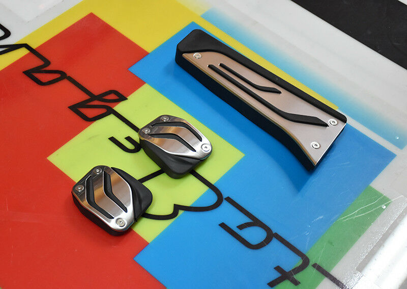 PEDALIERA CAMBIO MANUALE BMW SERIE 3 E46 - INOX GOMMA ANTISCIVOLO NERO