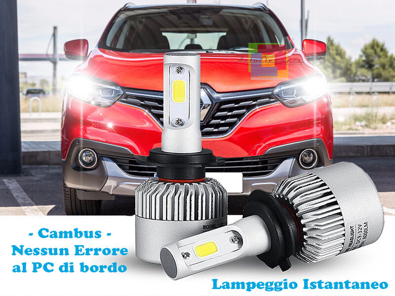 LAMPADE ANABBAGLIANTI LED RENAULT KADJAR LAMPEGGIO ISTANTANEO 6000K