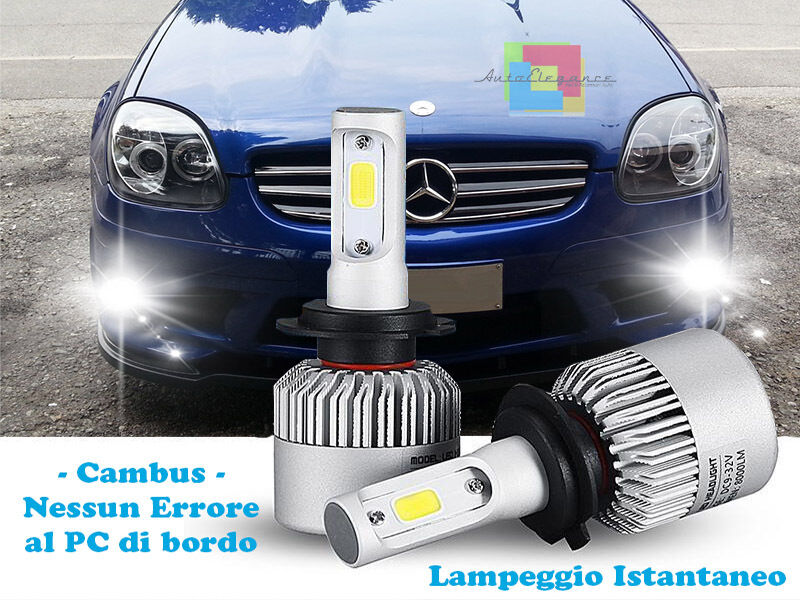 LAMPADE FENDINEBBIA A LED CREE MERCEDES SLK R170 CAMBUS BIANCO GHIACCIO