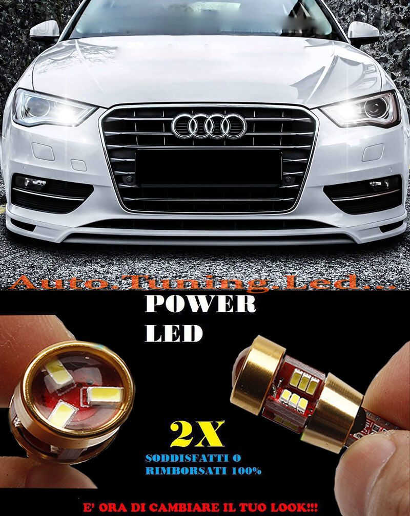LUCI POSIZIONE AUDI A3 8V 2012+ CANBUS T10 BIANCO 27 LED SUPER QUALITA