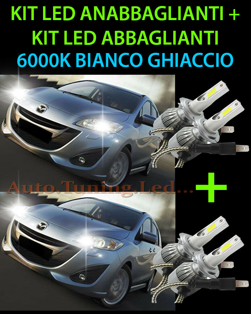 LED HIGH BEAM & LOW BEAM LAMP KIT FOR MAZDA 5 2010+ -.