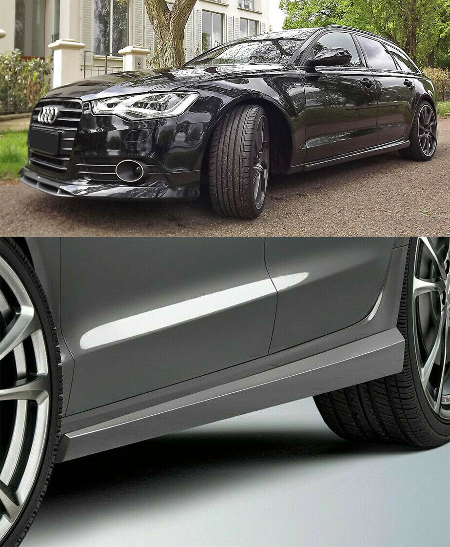 AUDI A6 4G C7 2011-2017 MINIGONNE LATERALI SPOILER SOTTOPORTA ABT LOOK AUTOELEGANCERICAMBI