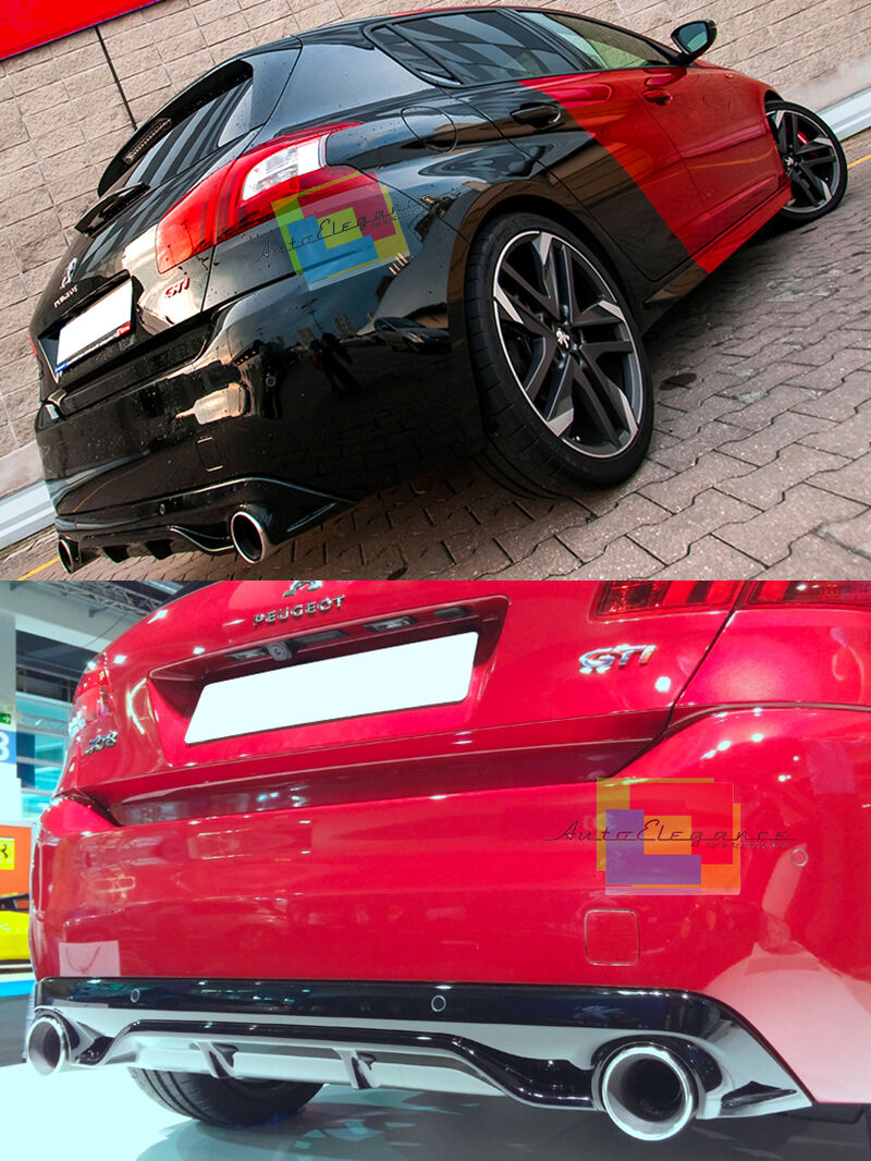 REAR BUMPER DIFFUSER PEUGEOT 308 II 5 DOORS 2013 ONWARDS LOOK