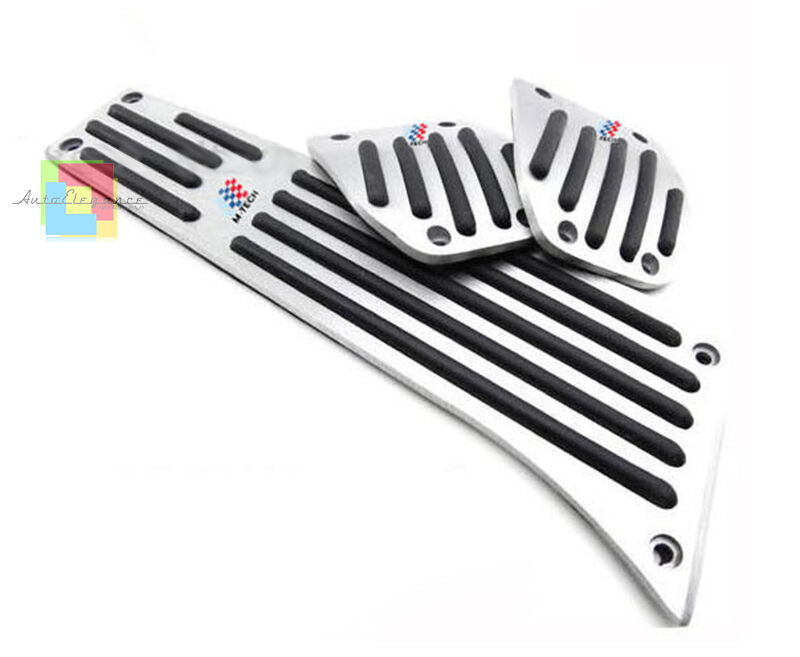 MTECH MANUAL GEARBOX PEDALS BMW 3 SERIES E90 E91 - STAINLESS STEEL NON-SLIP RUBBER BLACK