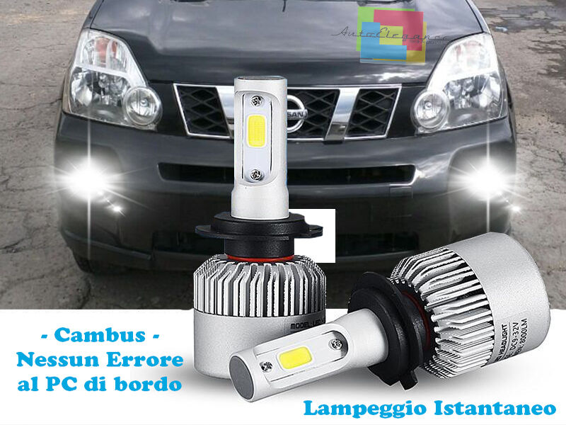 LAMPADE FENDINEBBIA A LED NISSAN X-TRAIL 2007-2013 CAMBUS BIANCO GHIACCIO CREE
