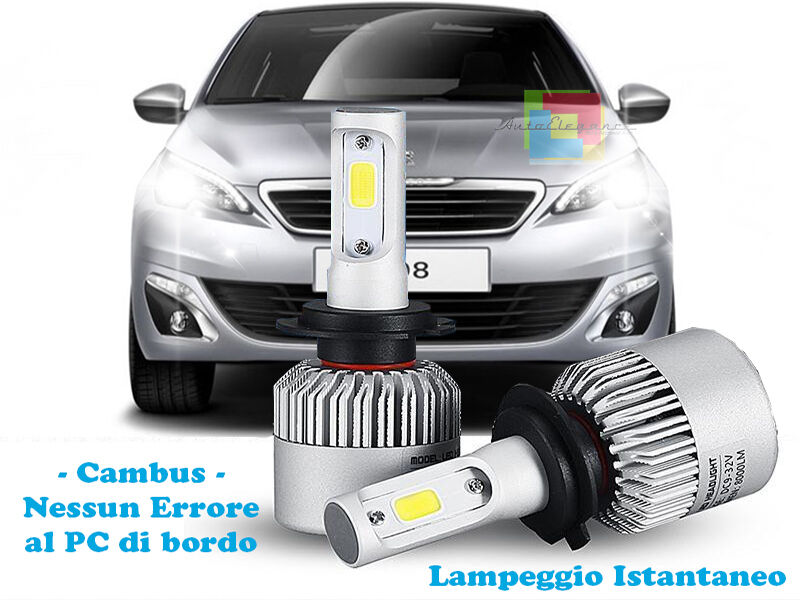 LED LOW BEAM LAMPS PEUGEOT 308 II 2013+ INSTANT FLASH 6000K