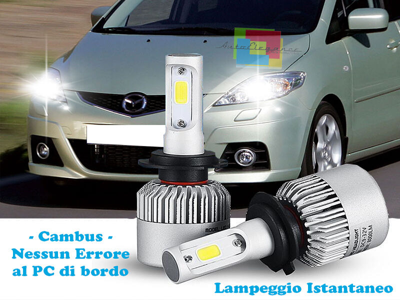 LED LOW BEAM LAMPS MAZDA 5 2005-2010 INSTANT 6000K CREE