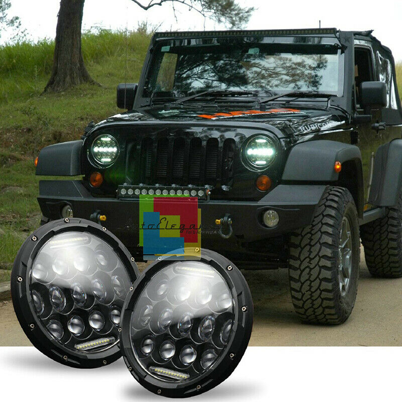 Land Rover 90/110 FARI ANTERIORI FULL LED - CON LUCI DIURNE BIANCO 6000K