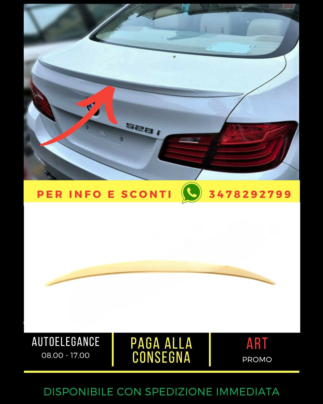✨SPOILER SUITABLE FOR BMW 5 F10 2010-2017 SEDAN✨ 