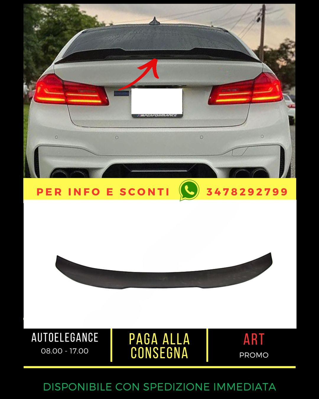 ✨SPOILER SUITABLE FOR BMW 5 G30 G38 2017+ Sedan✨