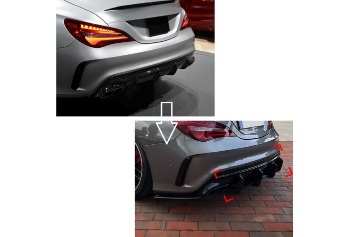 💎Diffusore anteriore adatto per Mercedes C117 X117 CLA💎