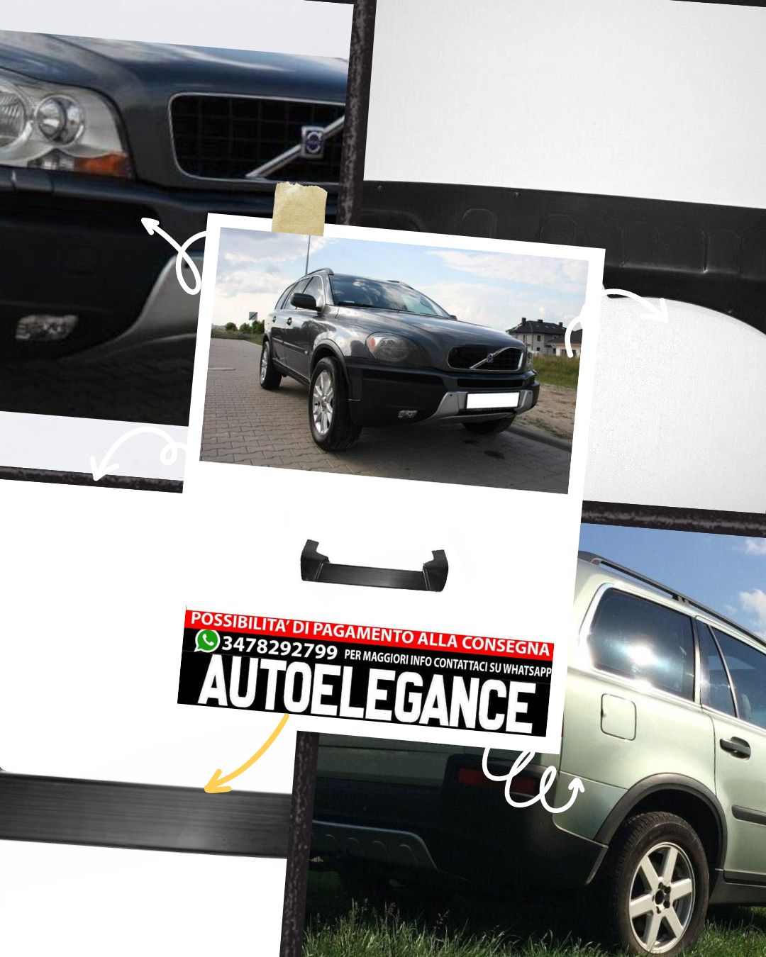 SPOILER ANTERIORE  per Volvo XC90 2002-2005