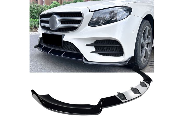 Front Spoiler Splitter Suitable for Mercedes W213 + C238 AMG Line 2016-2020 (Pre-Facelift)
