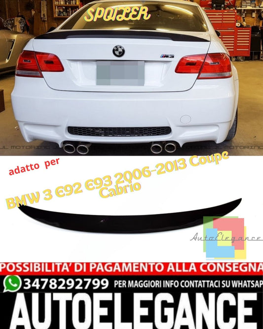 ✨GLOSSY BLACK SPOILER SUITABLE FOR BMW 3 E92 E93 2006-2013 Coupe Cabrio✨