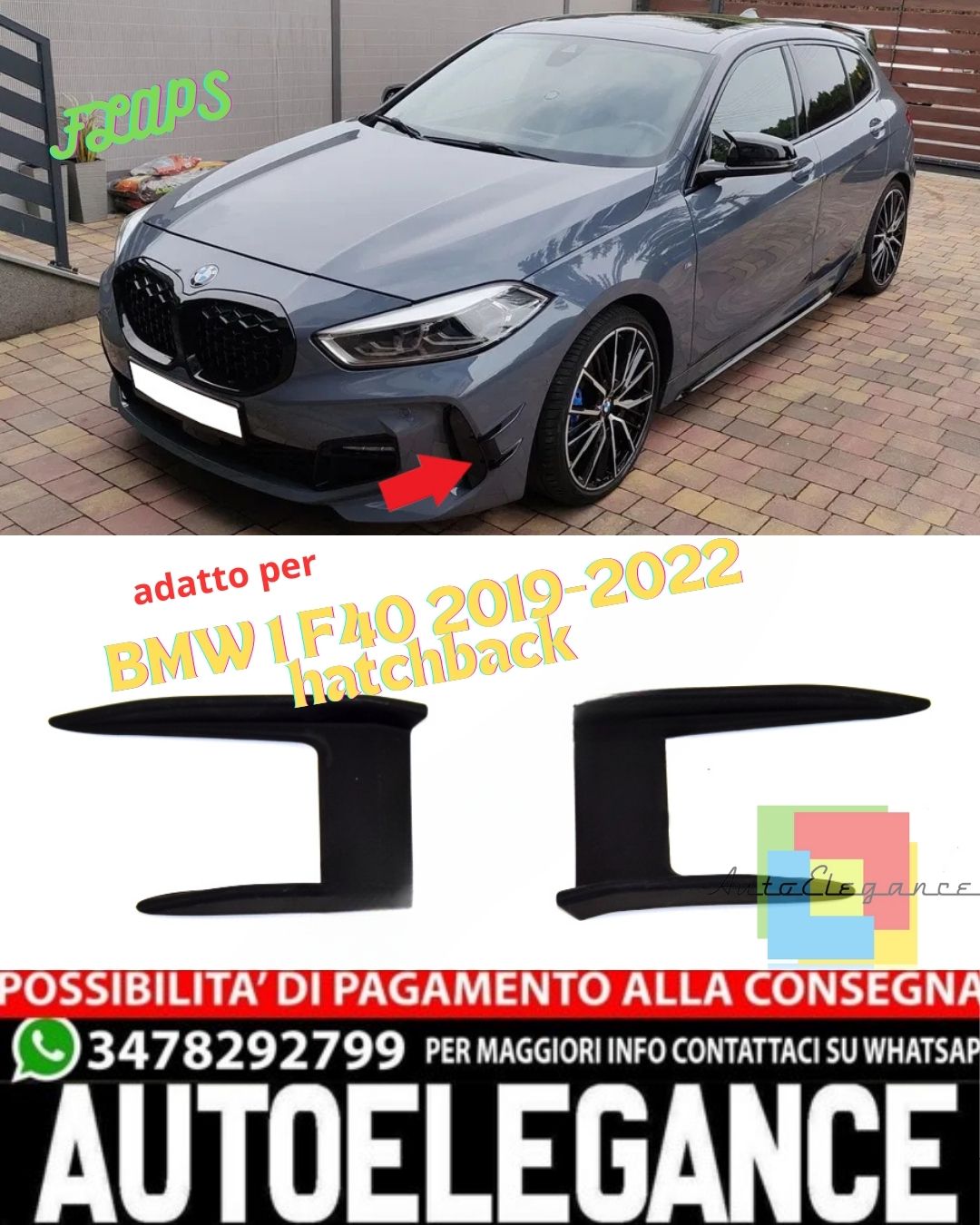 ✨ FLAPS ADATTE PER BMW 1 F40 2019-2022 hatchback✨