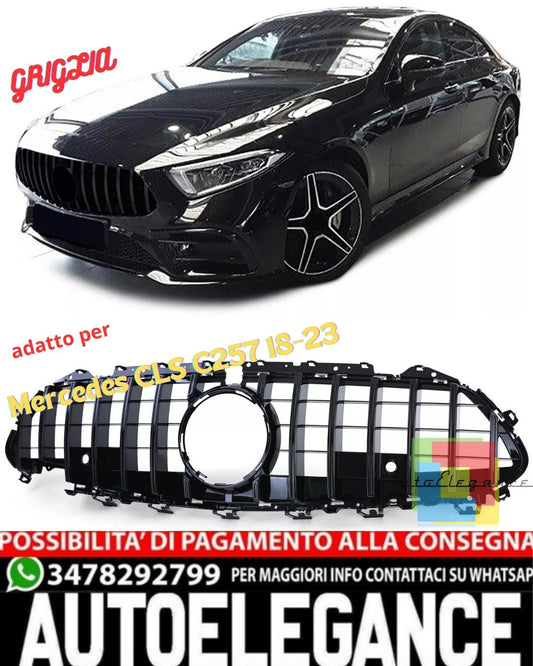 💎Griglia Sport Nero Lucido Per Mercedes CLS C257 2018-2023💎