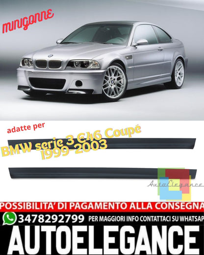 ✨Minigonne adatte per BMW serie 3 E46 Coupé e cabrio 1999-2003✨