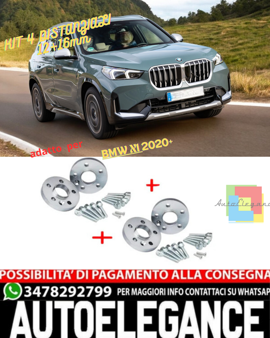 🔥KIT 4 DISTANZIALI 12+16mm adatto per BMW X1 2020+