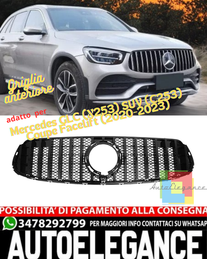 💥GRIGLIA ANTERIORE LOOK GT PANAMERICANA PER MERCEDES GLC X253/C253💥