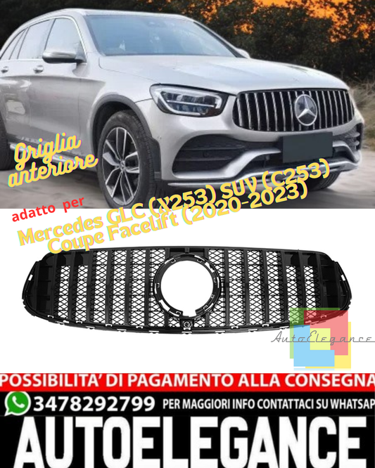 💥GRIGLIA ANTERIORE LOOK GT PANAMERICANA PER MERCEDES GLC X253/C253💥